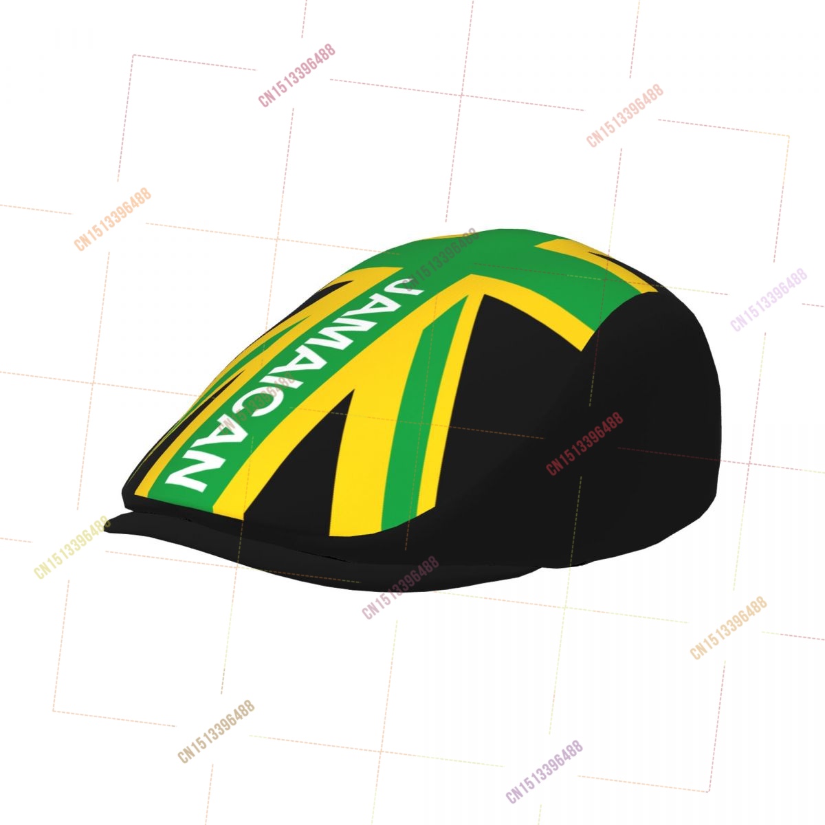 Newsboy Cap Ivy - Gorra Plana Estilo Gatsby con Bandera