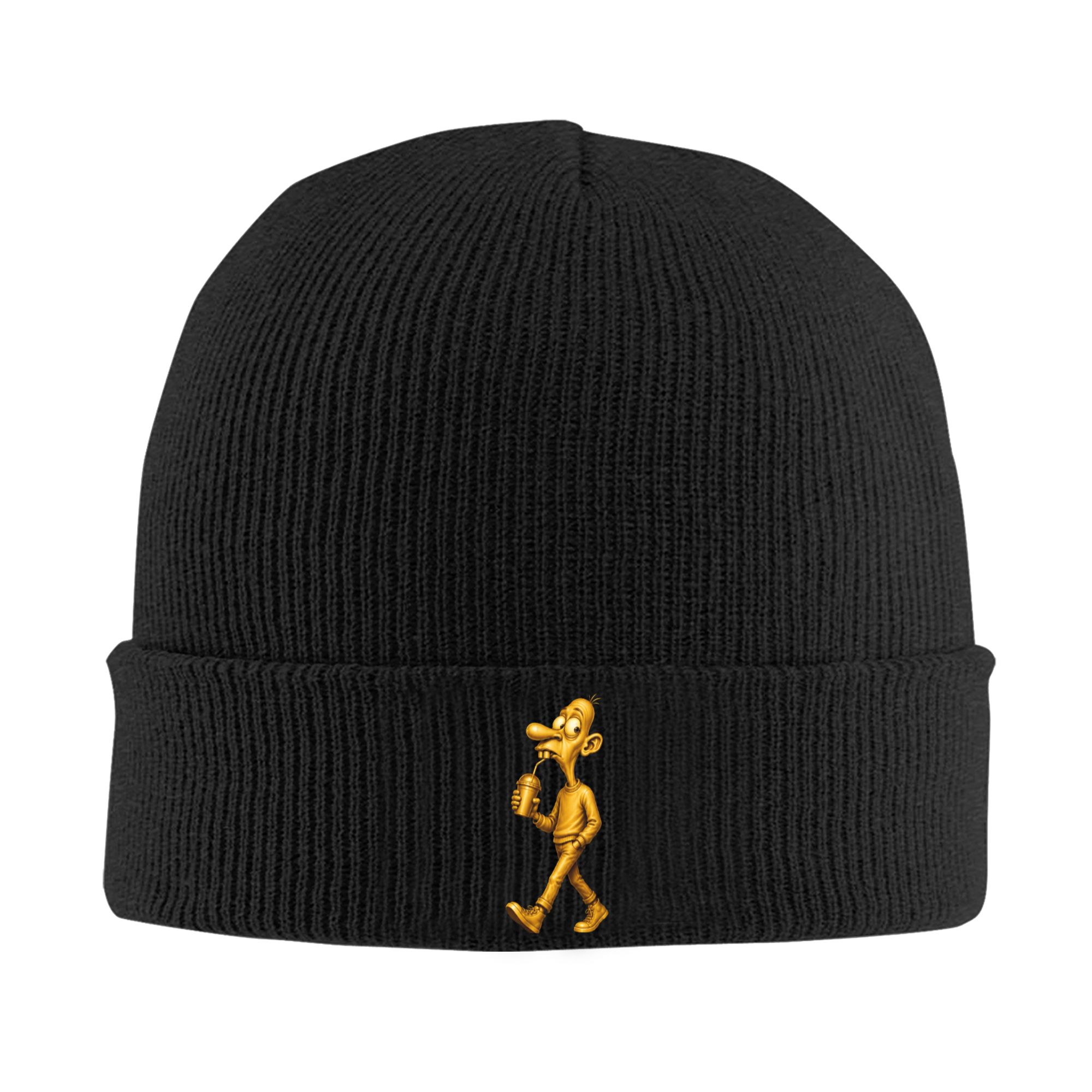 Beanie Cuffed Knit - Gorro de punto con puños Golden