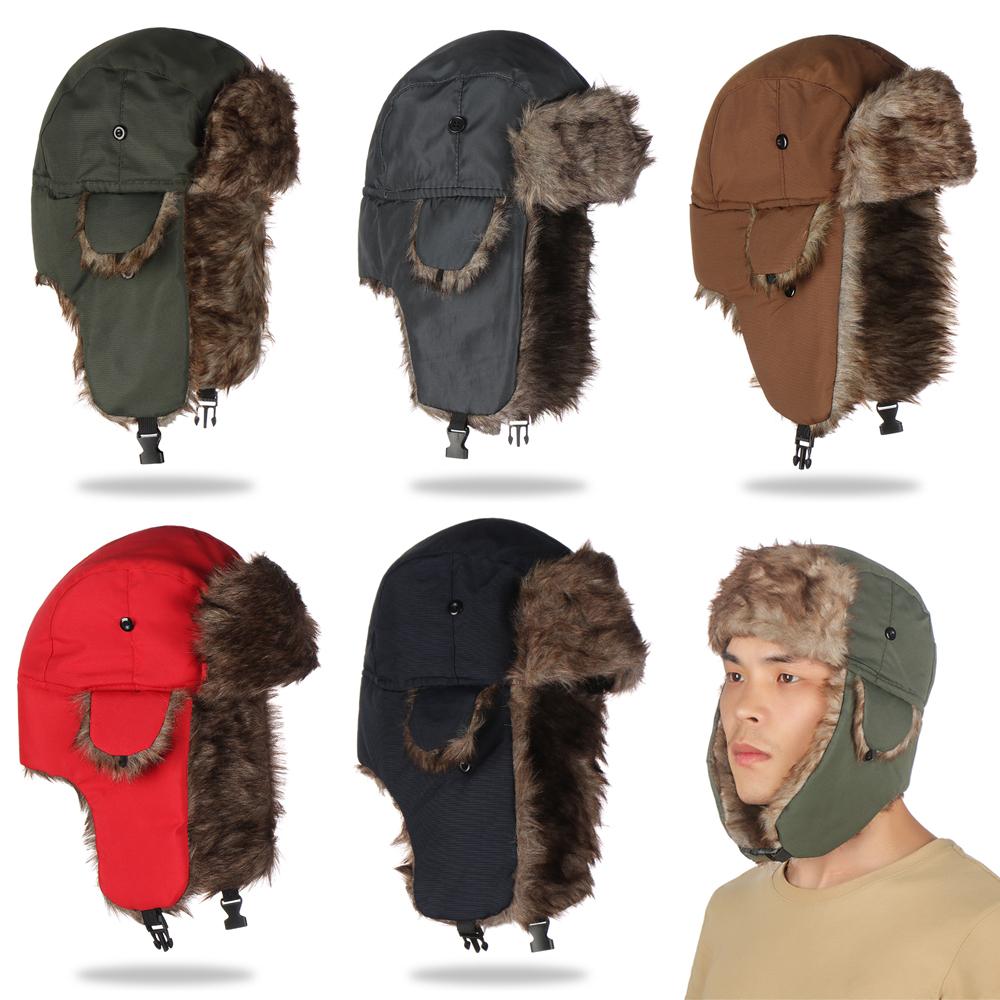 Trapper Hat Ear Flap - Gorro de esquí con orejeras de