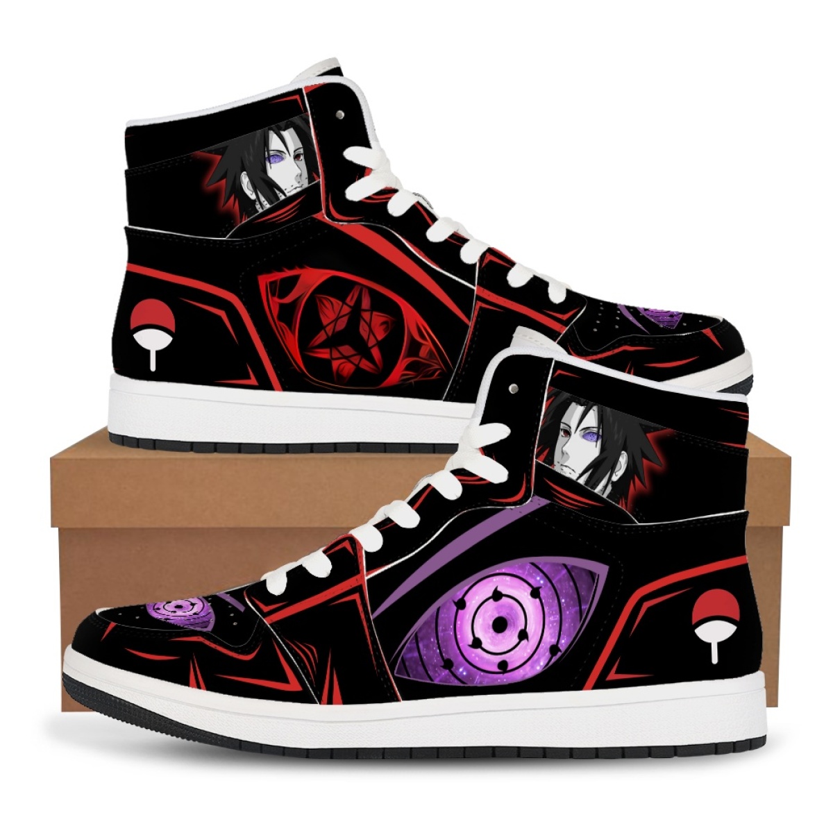 Snapback Hat Flat - Zapatillas altas de Naruto con estampado