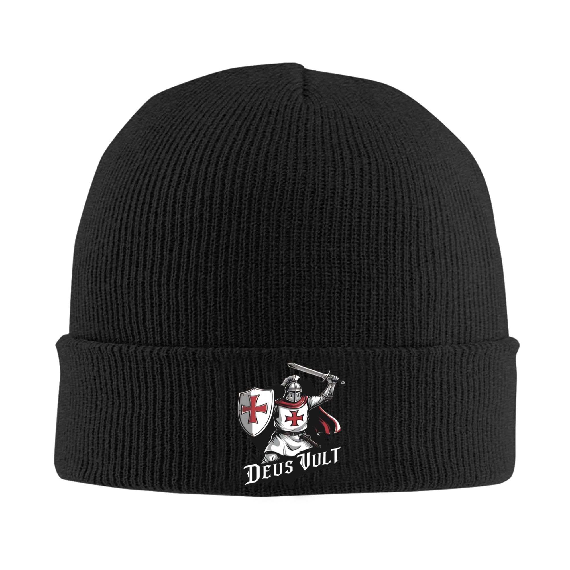 Beanie Cuffed Knit - Deus Vult - Gorro de punto