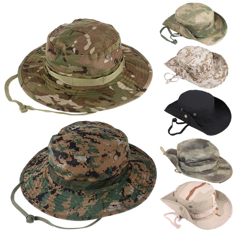 Boonie Hat Tactical - Sombreros Boonie tácticos de camuflaje para