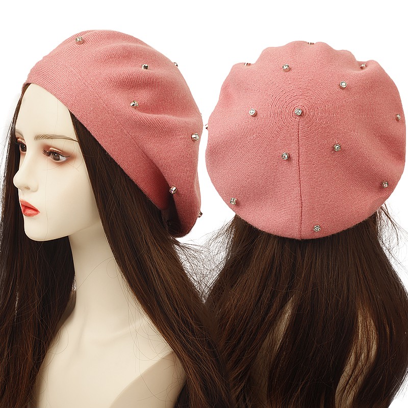 Boinas de Color con diamantes  - Beret French Wool reseña y precio