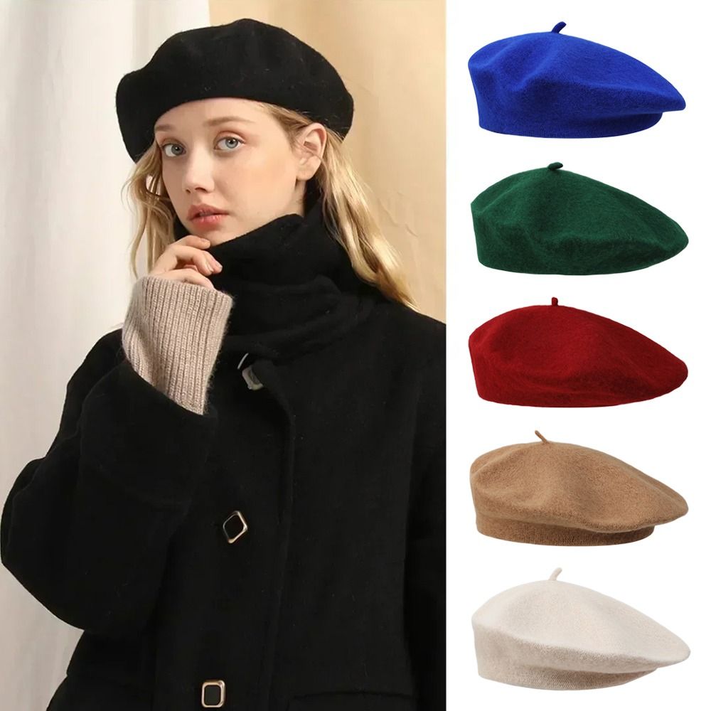 Boinas de lana cálidas para in - Beret French Wool reseña y precio