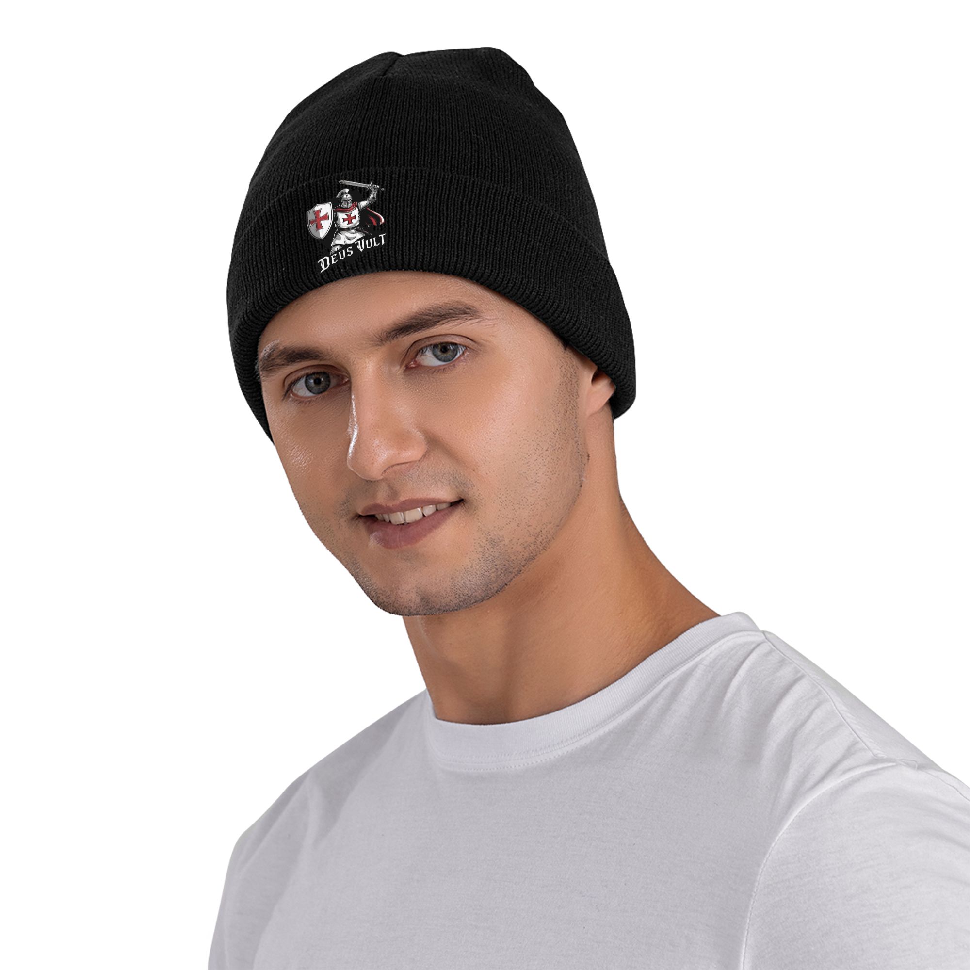 Deus Vult - Gorro de punto con - Beanie Cuffed Knit reseña y precio