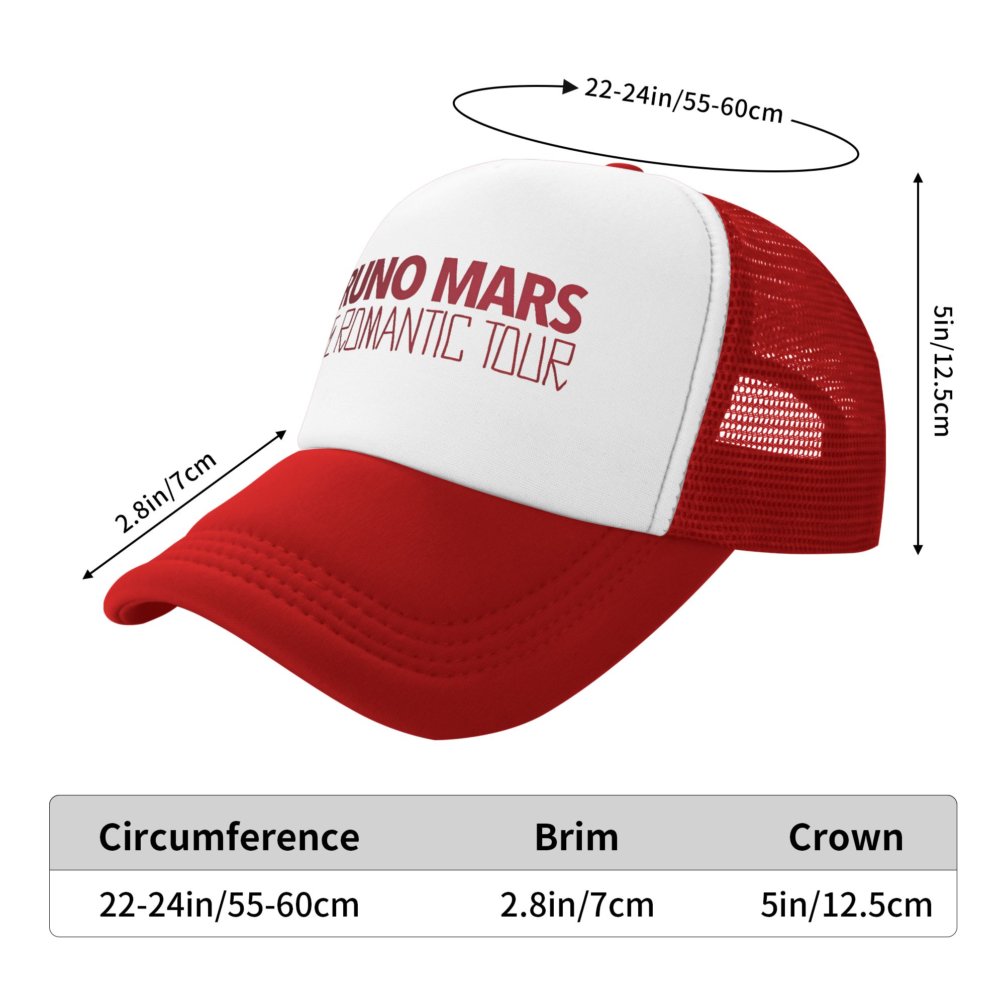 Bruno Mars The Romantic Tour 2 - Trucker Cap Mesh reseña y precio